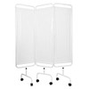 Click Medical Three Curtain Privacy Screen White CM1711