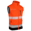 Beeswift Deltic Two-Tone Hi-Vis Softshell Rail Bodywarmer Orange / Black Size M BSDBWTTORBLM