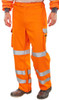 Beeswift Arc Compliant Hi-Vis Rail Spec Trousers Orange Size 42T CARC152OR42T