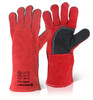 Beeswift Welders Gauntlet Gloves 14" Reinforced m Red Size 14" C2WRPN