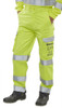 Beeswift Arc Compliant Hi-Vis Trousers Saturn Yellow / Navy Size 32T CARC5SYN32T