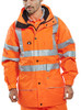 Beeswift Carnoustie Hi-Vis Jacket Orange Size XXXXXL CARORXXXXXL