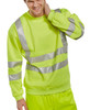 Beeswift Essential Sweatshirt Hi-Vis Jumper Saturn Yellow Size XL BSSENSYXL