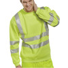 Beeswift Essential Sweatshirt Hi-Vis Jumper Saturn Yellow Size XXXL BSSENSYXXXL