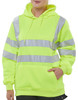 Beeswift Essential Pull-Over Hi-Vis Hoodie Saturn Yellow Size XXXL BSSSH25SYXXXL