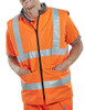 Beeswift Reversible Hi-Vis Interactive Bodywarmer Orange / Grey Size XL BWENGORXL