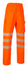 Beeswift Deltic Hi-Vis Ripstop Breathable Waterproof Rail Overtrouser Orange M BSDTORM