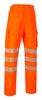 Beeswift Deltic Hi-Vis Ripstop Breathable Waterproof Rail Overtrouser Orange M BSDTORM
