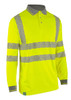 Beeswift Envirowear Hi-Vis Long Sleeve Recyclable Polo Shirt Saturn Yellow L EWCPKLSSYL