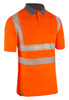 Beeswift Envirowear Hi-Vis Short Sleeve Recyclable Polo Shirt Orange Size L EWCPKSSORL