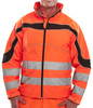 Beeswift Eton Hi-Vis Soft Shell Jacket Orange / Black Size XXL ET41ORXXL