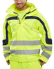 Beeswift Eton Hi-Vis Breathable Jacket Saturn Yellow Size XXL ET45SYXXL