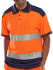 Beeswift Hi-Vis Two-Tone Polo Shirt Orange / Navy Size XXXXL CPKSTTENORXXXXL