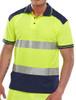 Beeswift Hi-Vis Two-Tone Polo Shirt Saturn Yellow / Navy Size XL CPKSTTENSYXL