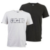 Jcb Workwear Essential Twin Pack T-Shirts White/Grey Size M D+AJ-M