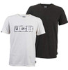 Jcb Workwear Essential Twin Pack T-Shirts White/Grey Size XXL D+AJ-XXL