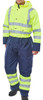Beeswift Thermal Two-Tone Hi-Vis Waterproof Overall Saturn Yellow / Navy Size XL BD900SYNXL