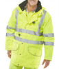 Beeswift Elsener Hi-Vis 7-In-1 Jacket Bodywarmer Waterproof Saturn Yellow L 7IN1SYL