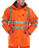 Beeswift Elsener Hi-Vis 7-In-1 Jacket And Bodywarmer Waterproof Orange Size XL 7IN1ORXL