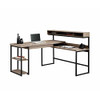 Streamline Home Office L-Shaped Desk Salt Oak - 5414417 - 5414417