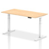 Dynamic Air 1600 X 800Mm Height Adjustable Desk Maple Top White Leg HA01035 HA01035