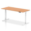 Dynamic Air 1800 X 800Mm Height Adjustable Desk Oak Top White Leg HA01040 HA01040