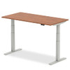 Dynamic Air 1400 X 800Mm Height Adjustable Desk Walnut Top Silver Leg HA01006 HA01006