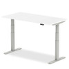 Dynamic Air 1600 X 800Mm Height Adjustable Desk White Top Silver Leg HA01011 HA01011