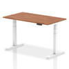 Dynamic Air 1400 X 800Mm Height Adjustable Desk Walnut Top White Leg HA01026 HA01026