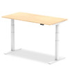 Dynamic Air 1200 X 800Mm Height Adjustable Desk Maple Top White Leg HA01033 HA01033