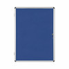Bi-Office Enclore Blue Felt Lockable Noticeboard Display Case 9 X A4 720X981mm VT630107150