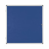 Bi-Office Enclore Blue Felt Lockable Noticeboard Display Case 12 X A4 940X981mm VT660107150