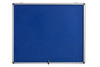 Bi-Office Enclore Blue Felt Lockable Noticeboard Display Case 6 X A4 700X653mm VT340107150
