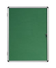 Bi-Office Enclore Green Felt Lockable Noticeboard Display Case 9 X A4 720X981mm VT630102150
