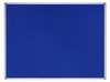 Bi-Office Earth-It Blue Felt Noticeboard Aluminium Frame 900X600mm FA0343790