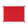 Bi-Office Maya Red Felt Noticeboard Aluminium Frame 600X450mm FA0246170