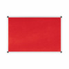 Bi-Office Maya Red Felt Noticeboard Aluminium Frame 1200X1200mm FA3846170