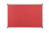 Bi-Office Maya Red Felt Noticeboard Aluminium Frame 1200X1200mm FA3846170