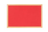 Bi-Office Earth-It Red Felt Noticeboard Oak Wood Frame 1800X1200mm FB8546233