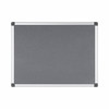 Bi-Office Maya Grey Felt Noticeboard Aluminium Frame 600X450mm FA0242170