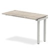 Dynamic Evolve Plus 1200Mm Single Row Extension Kit Grey Oak Top Silver Frame BE BE783