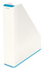 Leitz Wow Dual Colour Magazine File A4 White/Blue 53621036 53621036