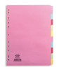Elba Divider A4+ 10 Part Coloured Card 400007242 400007242