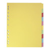 Elba Divider A4+ 10 Part Coloured Card 400007242 400007242