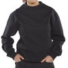 Beeswift Polycotton Sweatshirt Black Size XXL CLPCSBLXXL