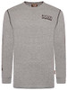 Jcb Workwear Banner Long Sleeve T-Shirt Grey Size XL JCBBT/G-XL