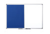 Bi-Office Maya Combination Board Blue Felt/Magnetic Whiteboard Aluminium Frame 1 XA2722170