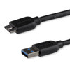 Startech.Com 0.5M Slim Usb 3.0 A To Micro B Cable Mm USB3AUB50CMS