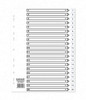 Valuex Index 1-20 A4 120 Micron Polypropylene White 80015DENT