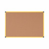 Bi-Office Ultrabrite Cork Noticeboard Yellow Aluminium Frame 1200X900mm CA0511721